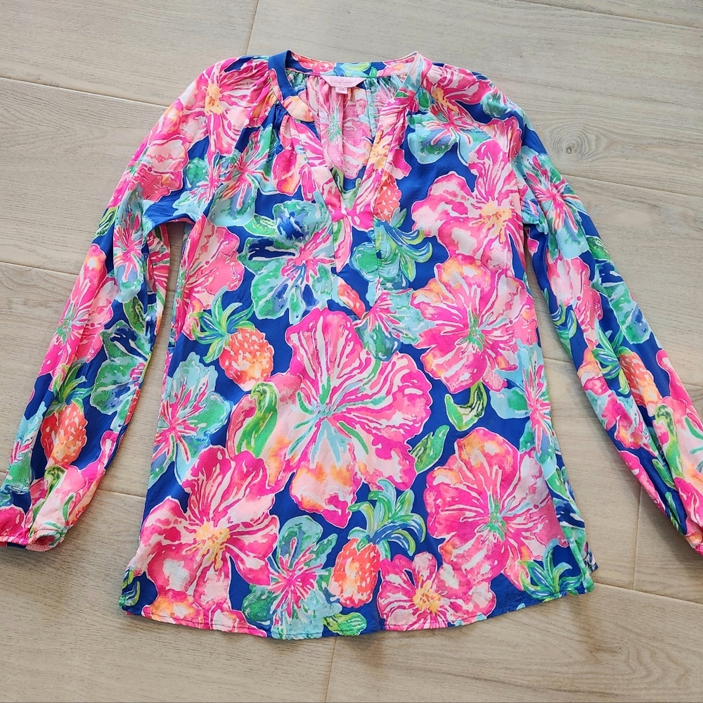 🌺Lilly Pulitzer Women's Floral Blouse